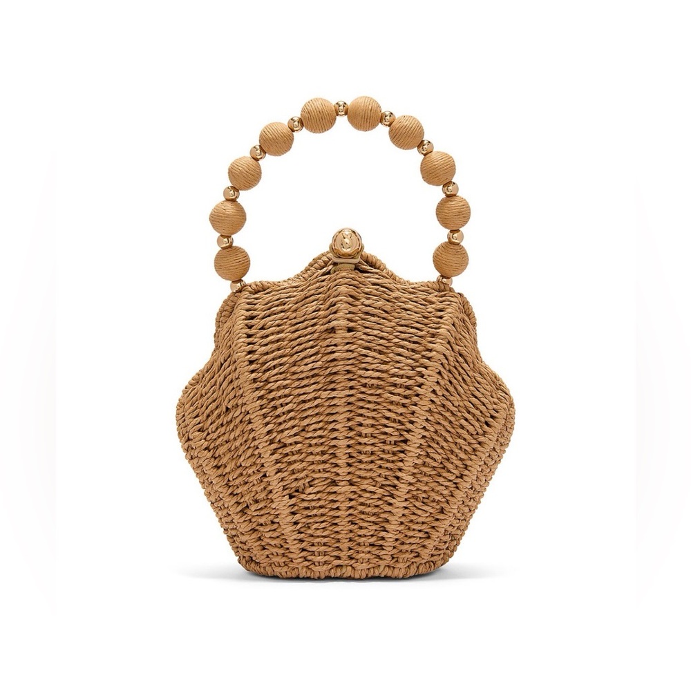 Shell Straw Crossbody Bag - Picture 3 of 5